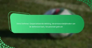 Dime Defense: Gespecialiseerde dekking, Verantwoordelijkheden van de defensive back, Situationeel gebruik
