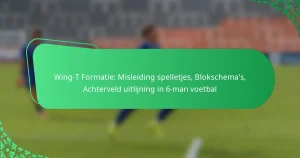 Wing-T Formatie: Misleiding spelletjes, Blokschema’s, Achterveld uitlijning in 6-man voetbal